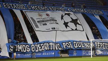 Riazor presentará ambientazo para el Deportivo - Maccabi Haifa de la Youth League.