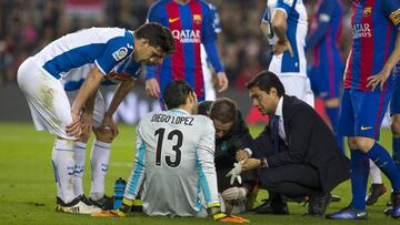 Diego López fue atendido.