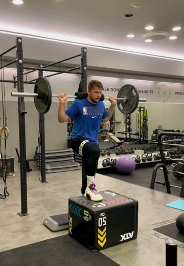 Luka Doncic trains before entering fourth season in the NBA