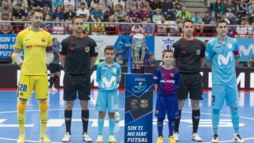 09 /06/18 FUTBOL SALA
PLAYOFF FINAL LIGA FUTSAL
SEGUNDO PARTIDO MOVISTAR INTER - FC BARCELONA
ARBITROS Y CAPITANES 28 PACO SEDANO 23 ORTIZ