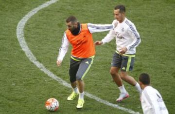 Benzema y Lucas Vázquez.

