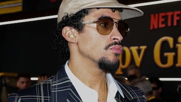 Bad Bunny en la premiere de 'Happy Gilmore 2'.