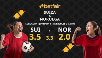 Suiza vs. Noruega: horario, dónde ver, pronósticos y clasificación