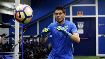 Jon Ander Serantes, portero del Legan&eacute;s, en un reportaje para As durante el per&iacute;odo de recuperaci&oacute;n de su lesi&oacute;n.