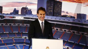 Julen Lopetegui, en el Santiago Bernabéu.