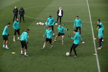 El entrenamiento del Madrid antes de volver a la Copa