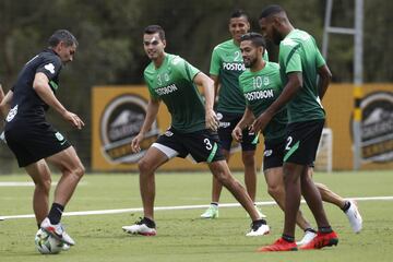 Atlético Nacional entrenó pensando en la segunda jornada de los cuadrangulares de la Liga BetPlay ante Deportivo Pereira.