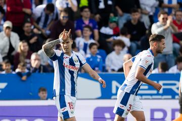 Diego García celebra el gol del 1-0