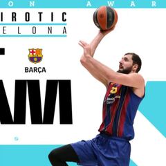Mirotic, integrante del quinteto ideal de la Euroliga