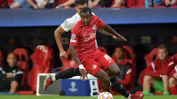 Mohamed Camara, durante el partido contra el Sevilla. 