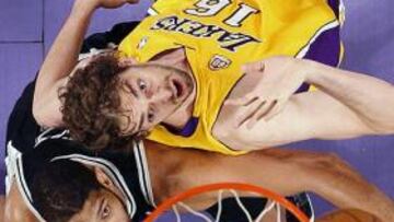 <strong>REMONTADA ÉPICA.</strong> Los Lakers resucitaron a tiempo para remontar 20 puntos y defender la ventaja de campo en el primer partido de la final del Oeste.