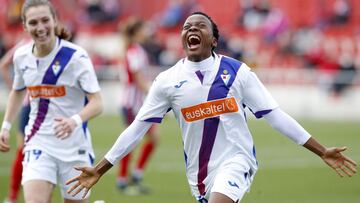 31/01/21 PARTIDO PRIMERA IBERDROLA FUTBOL FEMENINO 
 ATLETICO DE MADRID - EIBAR 
 GOL 0-1 KGATLANA 
 ALEGRIA
 
 AROLA APARICIO 