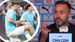 Brutal rajada de De Zerbi explicando por qué fulmina a Rabiot del OM: “Un compañero perdió el conocimiento”