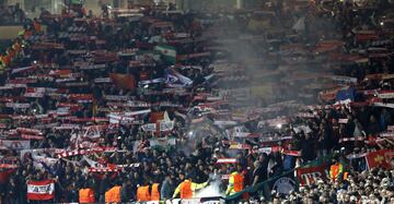 Aficionados del Sevilla.