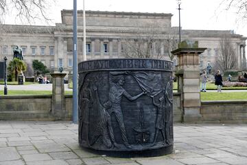 Hillsborough Memorial en el corazón de Liverpool.