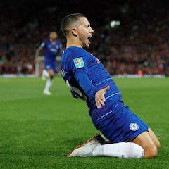 Hazard y la celebración que le está destrozando las rodillas