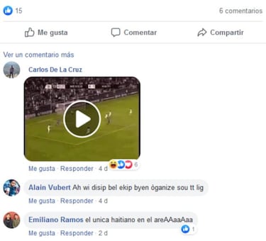 Alain Vubert, el único haitiano que había en el área