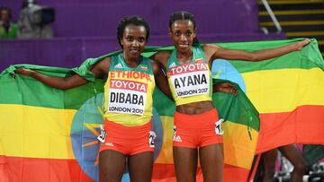 Fiesta etíope en 10.000: Ayana domina y Dibaba es histórica