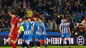  26/11/2023 PARTIDO DEPORTIVO DE LA CORUÑA -  OSASUNA B TARJETA A PABLO VAZQUEZ