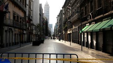 Se cierran centros comerciales en el Centro Hist&oacute;rico por COVID-19