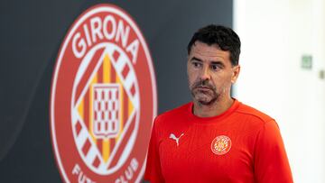 Míchel durante una rueda de prensa.