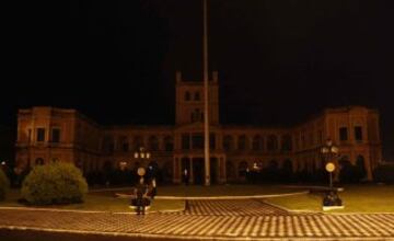 Asunción, Paraguay, durante la Hora del Planeta