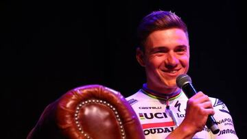 Remco Evenepoel, en la presentación del Soudal Quick-Step.