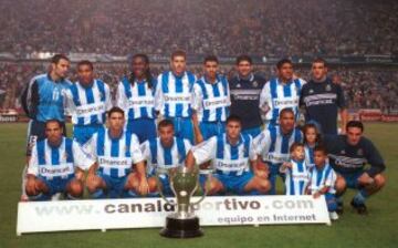 Tras perder la Liga 93-94 con aquel penalti de Djukic en el último minuto que hizo campeón al Barça, el Depor por fin logró su primera Liga en el año 2000. Esta vez el equipo de Irureta no falló. Donato marcó de cabeza ante el Espanyol y Riazor festejó tras seis años de tristeza.