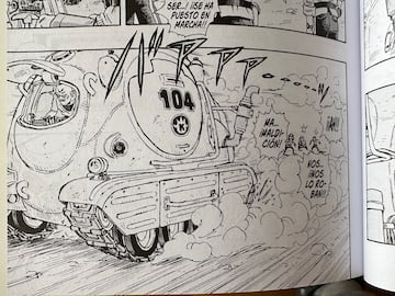 La aparición del tanque es una figura troncal de 'Sand Land', aunque para Toriyama fue un auténtico dolor de cabeza. La idea era muy bonita sobre el papel, pero a la hora de dibujarlo era otra historia. Los detalles y su peculiar forma fueron un obstáculo que el maestro superó con nota.