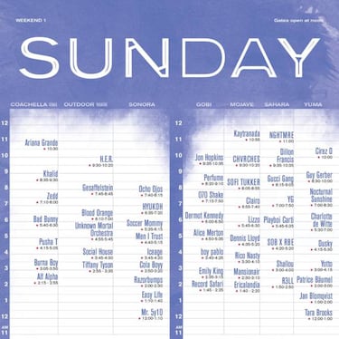 Los escenarios de Coachella: ?Dnde estar tu artista favorito?