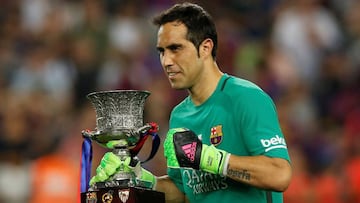 Barcelona: "Claudio Bravo va a estar este sábado con nosotros"