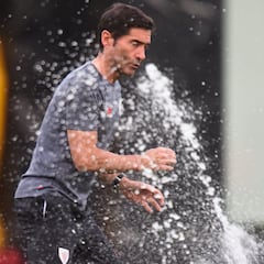 Lezama: Marcelino incide en acabar las jugadas de cara al Atlético