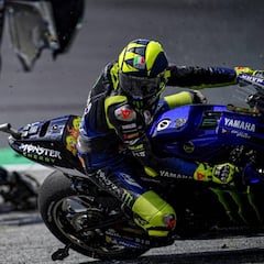Rossi acusó a Zarco de "frenar voluntariamente" delante de Morbidelli en Austria