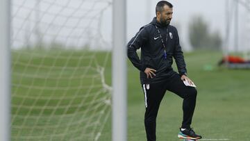 Diego Martínez durante un entrenamiento.