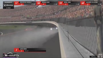Norris se la lía a Verstappen: así acabó en el muro de Daytona
