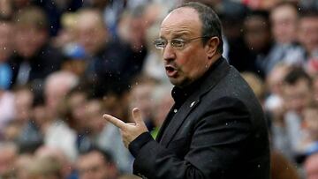 El entrenador español del Newcastle, Rafa Benítez, durante un partido.