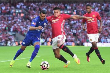 Mahrez con el Leicester.