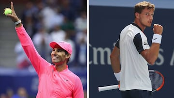 Nadal y Carreño, por la quinta final española en Grand Slams