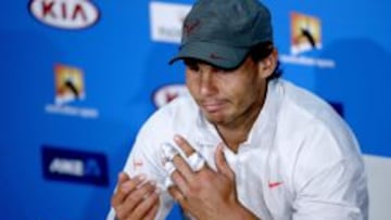 Nadal, durante la rueda de prensa.