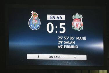 Mane hat-trick puts one Liverpool foot into quarters after Porto rout