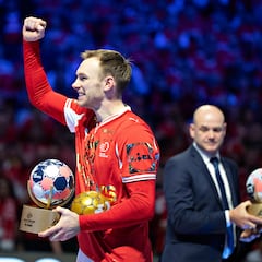 Mathias Gidsel rompe el récord de goles en un Europeo