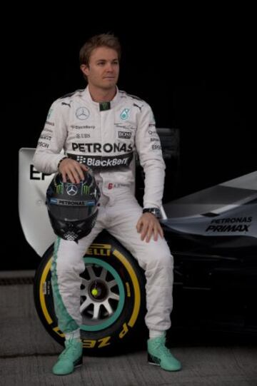 Nico Rosberg durante la presentación esta mañana en el Circuito de Jerez de la Frontera (Cádiz)