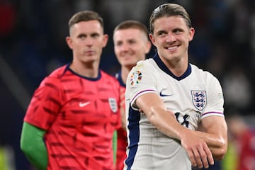 England's midfielder Conor Gallagherduring the UEFA Euro 2024 Group C match against Serbia.