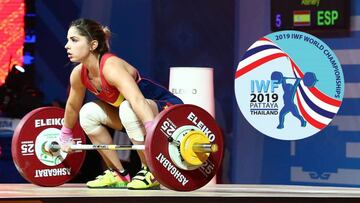 Españoles en el mundial de halterofilia en Pattaya