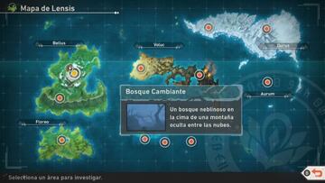 Bosque Cambiante - Bosque (Niveles 2 y 3) | Celebi aparecer&aacute; en la zona 4.