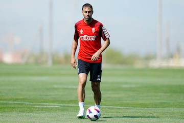 Víctor Díaz en un entrenamiento.