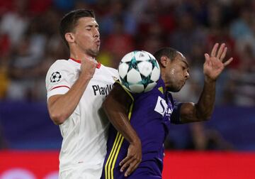 Clement Lenglet y Marcos Tavares