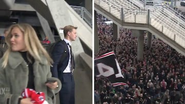 "What the fuck!?" De Jong's girlfriend in shock at send off