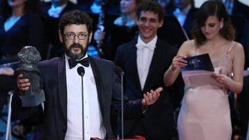 Manolo Solo recoge su Premio Goya 2017 a mejor actor de reparto