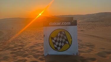 Paisaje de Arabia durante el Dakar 2025.